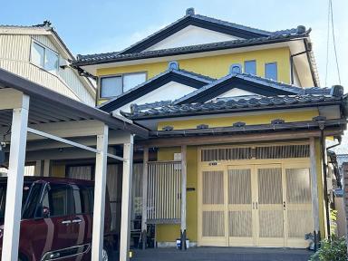 富山市の外壁塗装・AT屋根塗装工事　色褪せや細かなヒビ割れもなくなり、家全体の雰囲気も明るくなりました！