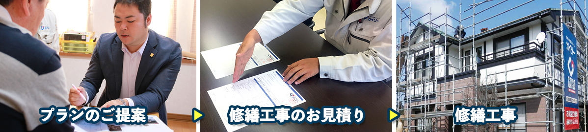 プランのご提案から修繕工事まで